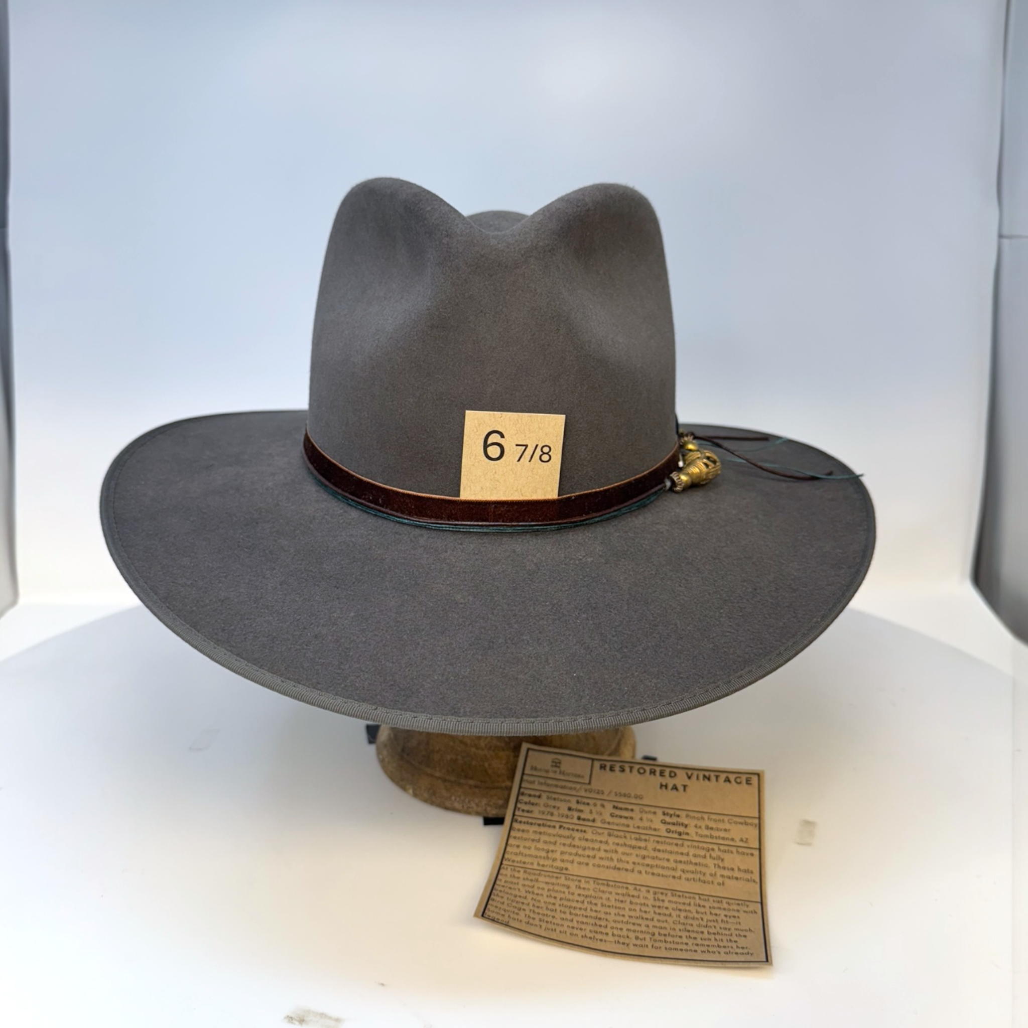 6 7/8 Stetson Gun Club Vintage Hat – House of Hatters 6 7/8 Stetson Gun Club Vintage Hat – House of Hatters